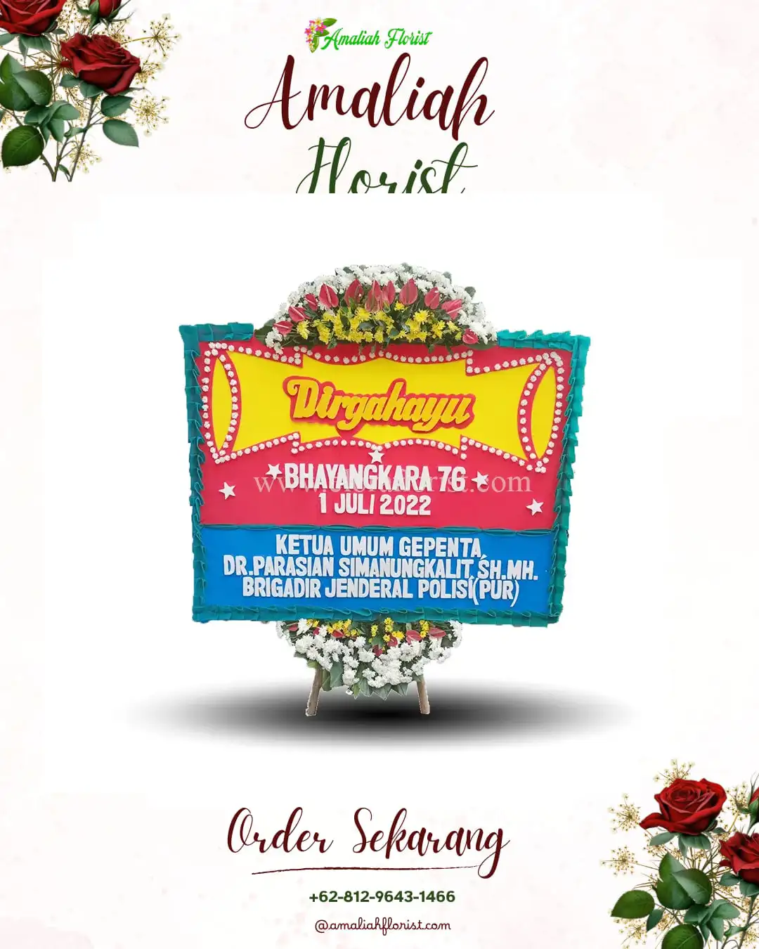 Papan Bunga HUT Ulang Tahun Wonokusumo
